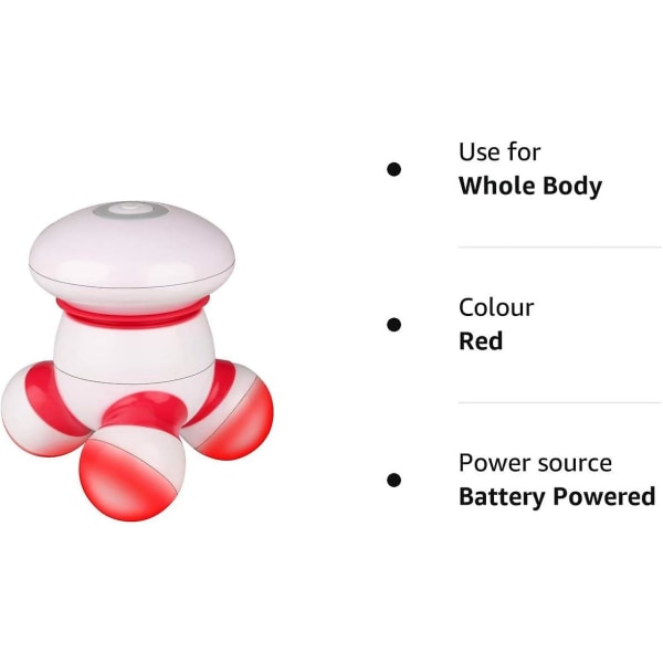 Mini Massager Bärbar Handhållen elektrisk Vibrerande Deep Tissue Percussion Body Massager för rygg, nacke, axel