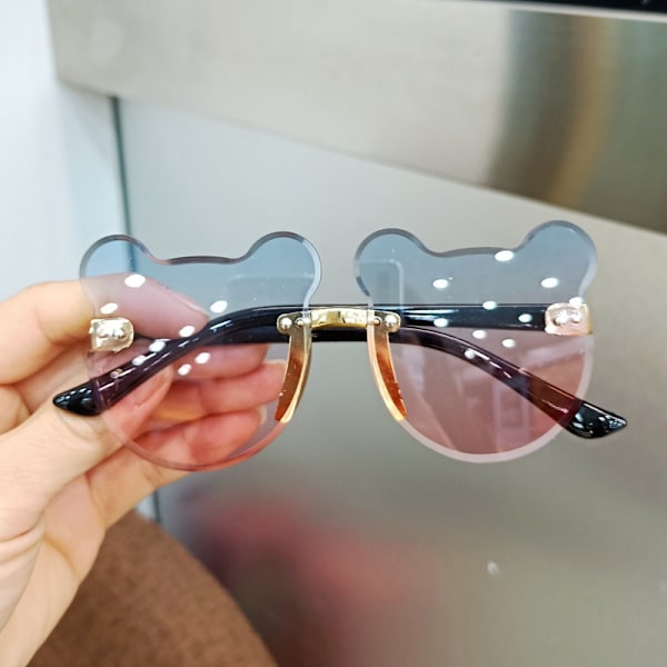Børn Solbriller Bjørn Shape Børn Briller Trendy Piger Drenge Solbriller Tegnefilm Briller Skærm Driver Goggles Anti-refleks 1