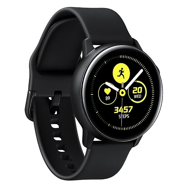 20mm handledsrem för Samsung Galaxy Watch4 46mm 42mm/Watch4 44mm 40mm/Garmin Move Luxe/Move Style Black A Samsung Galaxy Watch4