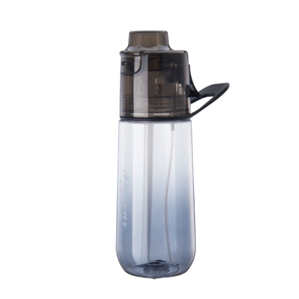 750 ml Doftvattenkopp med 1 smakpod, läckagesäker med sugrör, lämplig för utomhussporter, barnpresenter Transparent White