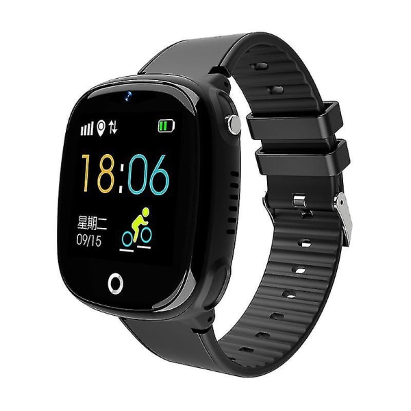 Hw11 Ip67 Vattentät Smart Watch GPS Spårning Säkerhetsstaket Sos Call Black