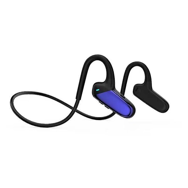 F808 Langattomat Bone Conduction -kuulokkeet Bluetooth 5.0 -kuulokkeet avoimet korvat Urheilunappikuulokkeet Vedenpitävät USB ladattava mikrofonilla ajamiseen pyöräilyyn Blue
