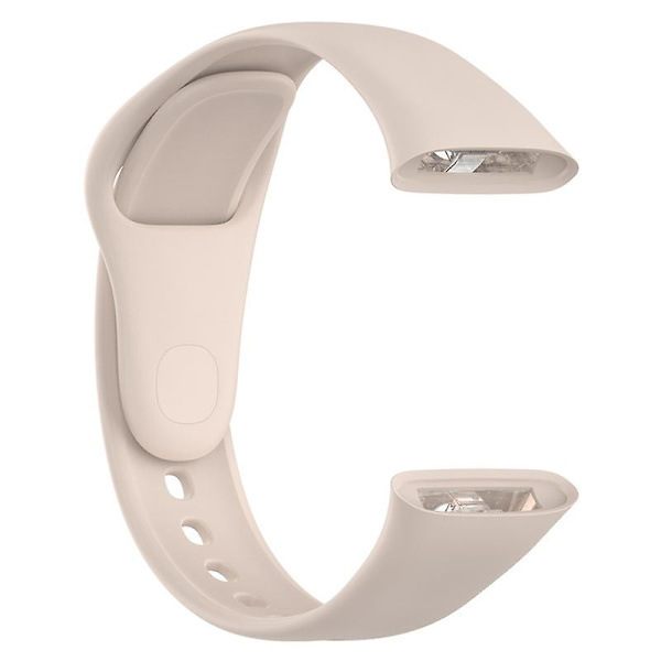 Silikoneurrem til Xiaomi Redmi Watch 3/Mi Lite Watch 3 Blød rem Hurtigudløser urrem Beige