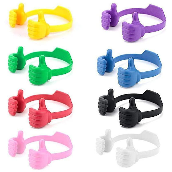 8-pack justerbart silikonstativ för tablett, Multi Colors Portable Desktop Ok Stativ