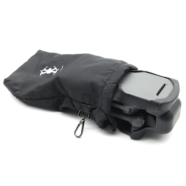 Vanntett flanellpose med snor for oppbevaring av droner og fjernkontroller - Anti-fall og anti-ripe - Snordesign for Mavic 3 1 set of 2 bags