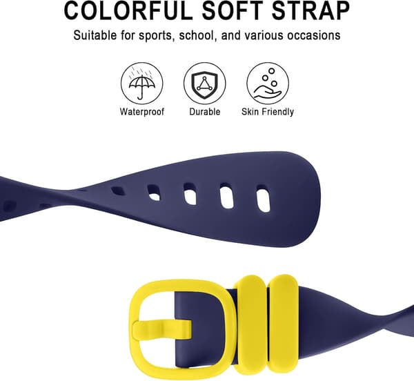 Armbånd til Fitbit Ace 3/Inspire 2, silikone udskiftningsarmbånd (sort)