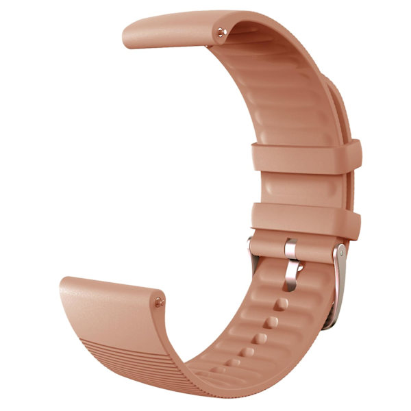 Solidfarget håndleddsbånd Justerbar silikonklokkestropp for Huami Amazfit Gts3 Brown