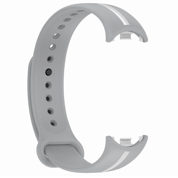 Blød silikoneurrem til Xiaomi Smart Band 8 - To-farvet justerbar håndledsrem med spænde/gul E Xiaomi Smart Band 8