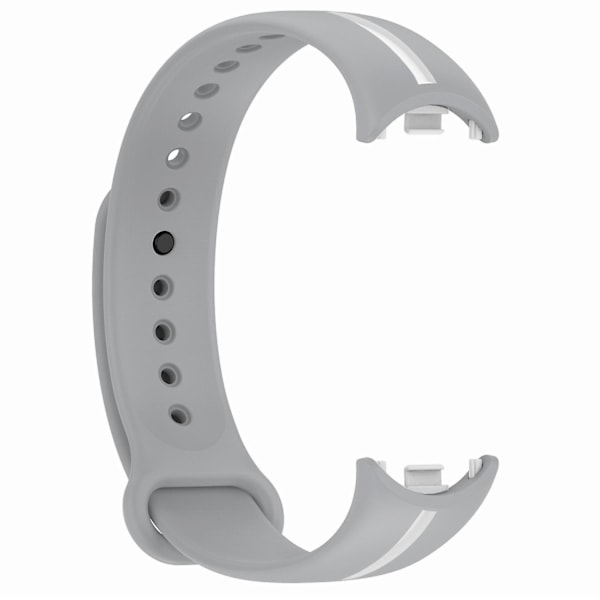 Myk silikonklokkestropp for Xiaomi Smart Band 8 tofarget justerbar håndleddsstropp med spenne/gul E Xiaomi Smart Band 8