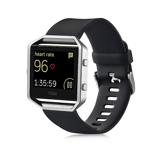 Mjukt silikon sportarmband för Fitbit Blaze Black A Other Phone Models