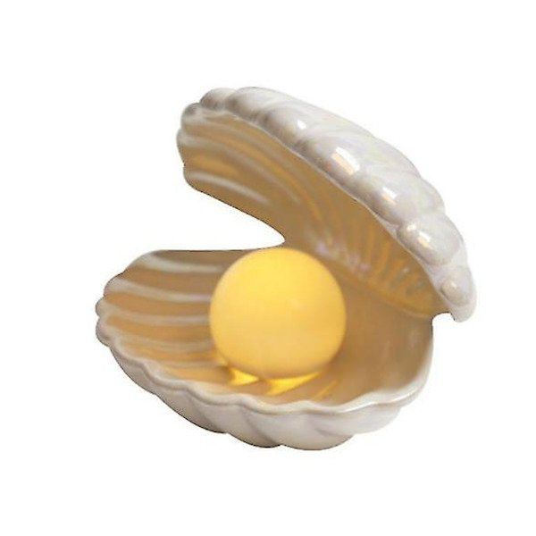 Shell Pearl Light Led Accent Lamp Kannettava yövalo yellow