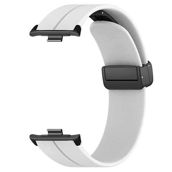 Silikonarmband för Xiaomi Smart Band 8 Pro, med magnetiskt viklås White