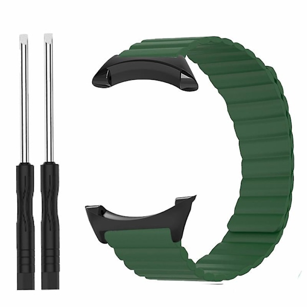 22mm iholle ystävällinen silikoniranneke magneettisella kellonauhalla Suunto Corelle Army Green