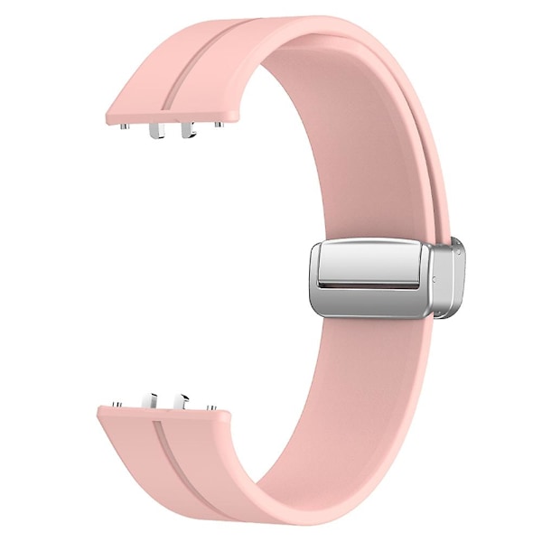 Samsung Galaxy Fit3 -rannekkeen vaihto - Pehmeä silikoniranneke magneettisella taittolukolla Pink