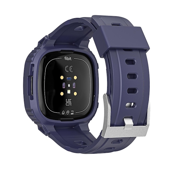 TPU-klockarmband för Fitbit Versa 4 / 3 / Sense 2 / Sense 1 Midnight Blue