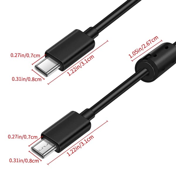 Adaptere USB Type-C til USB Type-C OTG-kabel, til Sony A7R3/A7M3/A7S3/A7R4