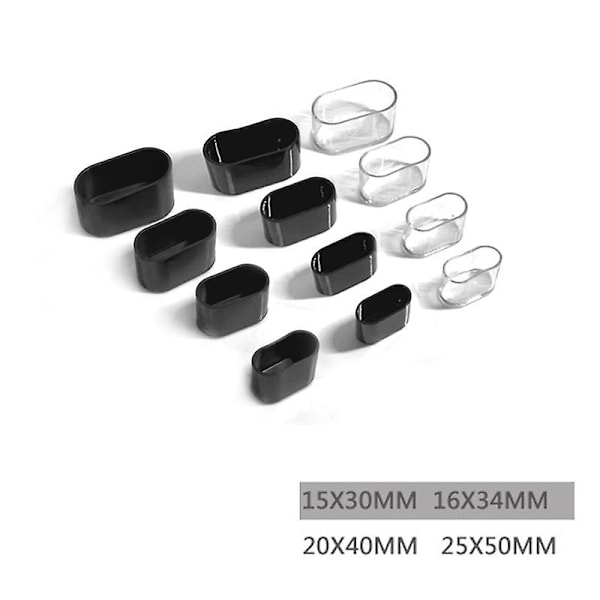 16 kpl Soikea pöydän ja tuolin jalkakärki Helppokäyttöinen, CAN käyttää kotona tai toimistossa 15x30mm