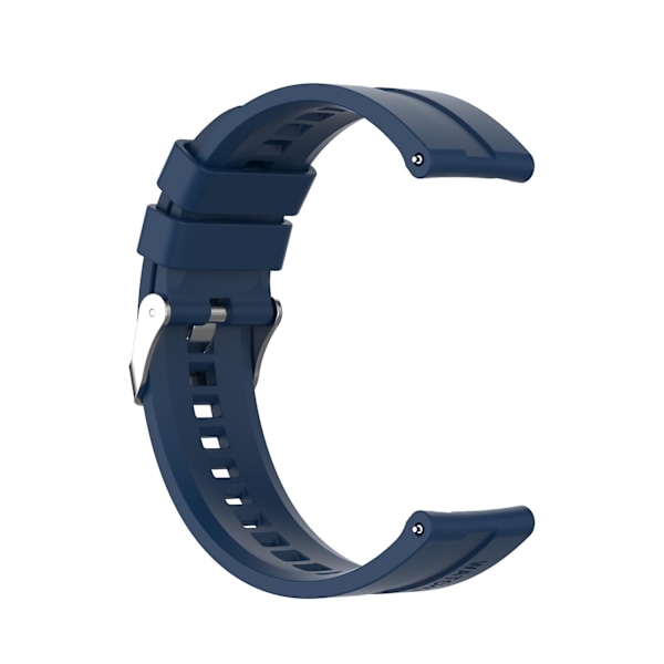 För Huawei Watch GT 2 42mm armband med silverspänne Dark Blue