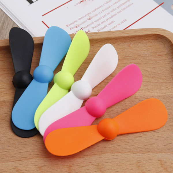 Mini portabel utomhusfläkt USB typ C-port kylfläkt för Android-telefon surfplatta Orange