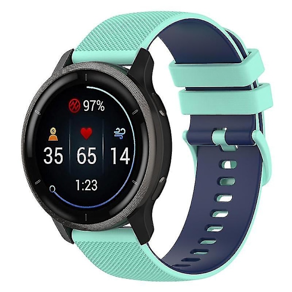 Rannekkeet Garmin Vivoactive 4/Garmin Forerunner 255 -kellolle - Ruudullinen vaihtoranneke Multicoloured J J Garmin Forerunner 255