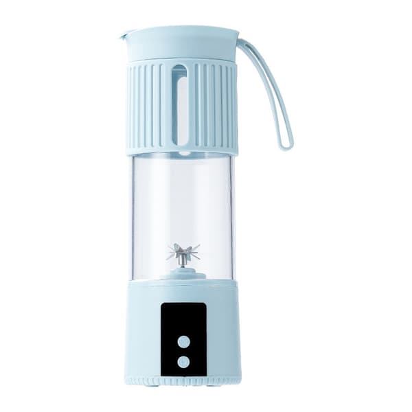 Juicer 450 ml USB oppladbar 3,7 V, 10 sekunder rask juice, enkel rengjøring (blå)