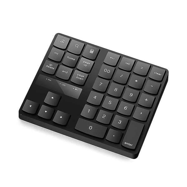 1 trådløst tastatur 1 2,4g Bt-mottaker 1 ladekabel 1 brukerveiledning Svart