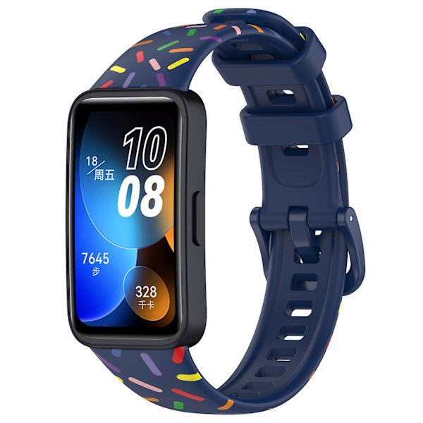 Huawei Band 8:lle suunniteltu silikoninen rannekoru Blue, Midnight Blue E Huawei Band 8
