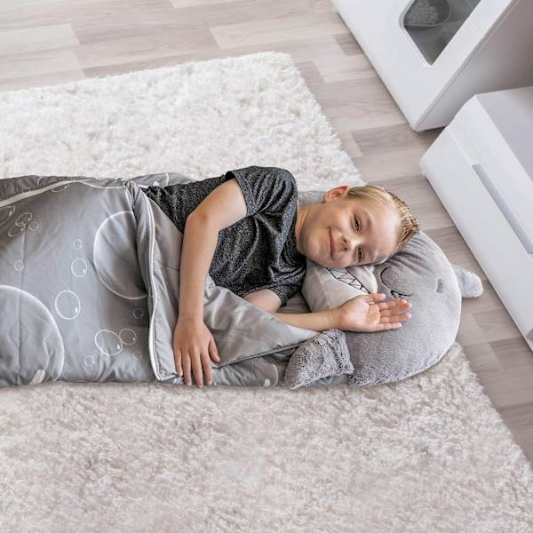 180x70cm Happy Sovepose til børn Dukkepude Varm Blød Lazy Boy Sovepose Dejlig gave grey