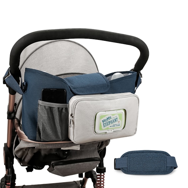 Barnvagnsväska, Mamma och baby Rese Utomhus Barnvagn Förvaringsväska, Mammaväska (Mörkblå)