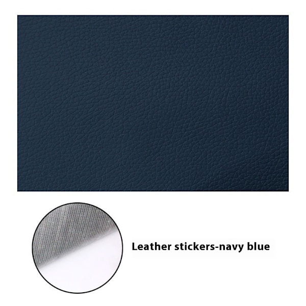 Reparationstejp, Självhäftande lapp i konstläder, Marinblå 5-pack (20 x 30 cm)