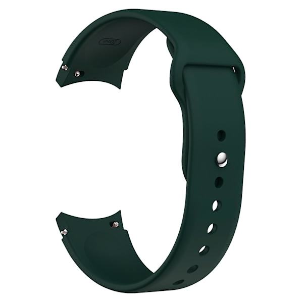 For Samsung Galaxy Watch4 40mm/44mm/ Watch4 Classic 42mm/46mm Hurtigutløselig klokkebånd Silikon klokkestropp 20mm Erstatningsklokkebånd med knapp Green