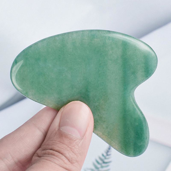 Gua Sha -kasvotyökalu itsehoitohierontaan kasvojen vartalohoitoon Green