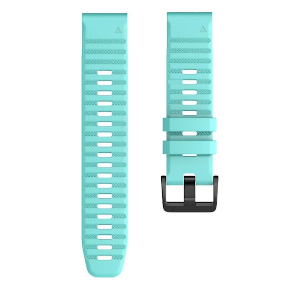 KLB-AWGJ-001 For Garmin Fenix 7 / 7 Pro 22mm Watch Band Concave Dot Silicone Strap Light Green