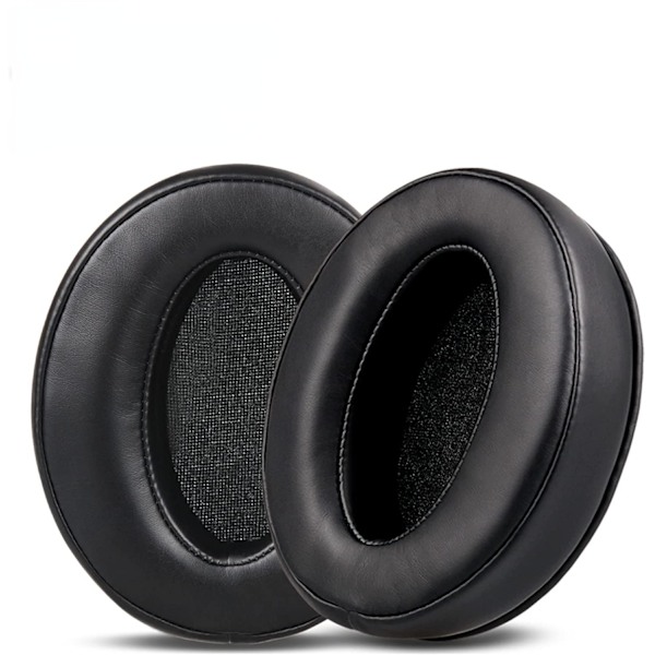Erstatningsputer for øreputer for Sennheiser HD4.50BT HD4.50BTNC HD4.40BT, øreputer for hodesett med slitesterkt lær og komfortabel svamp - svart
