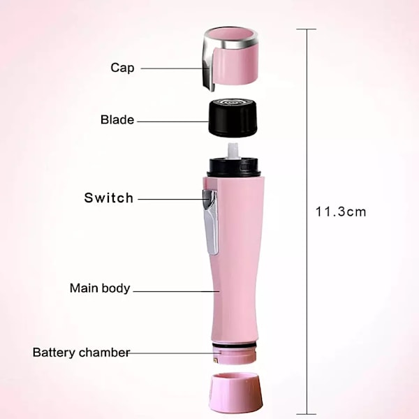 Mini Elektrisk Epilator For Ansikt Og Kropp Hårfjerning