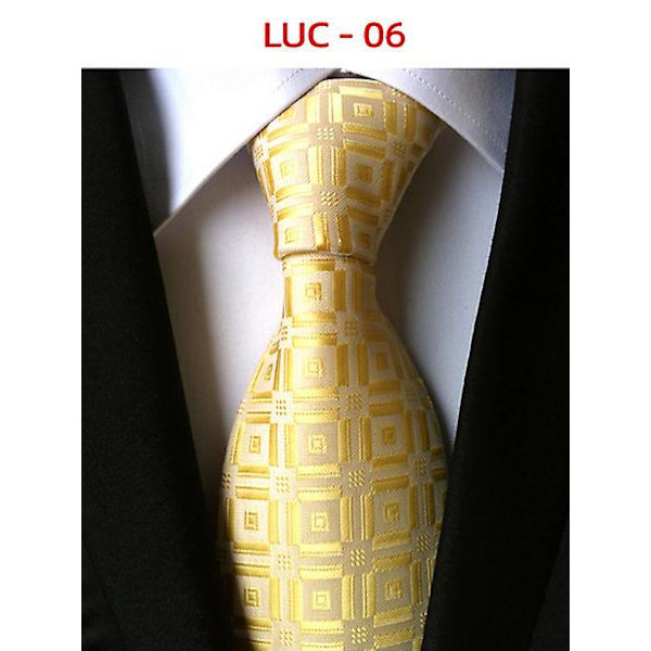 Stripe Men Slips Set Klassisk Slips yellow