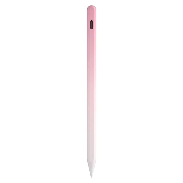 Styluspen - Til Apple iPad (2018-2025), Håndfladeafvisning, Vippefølsom (Gradient Pink)