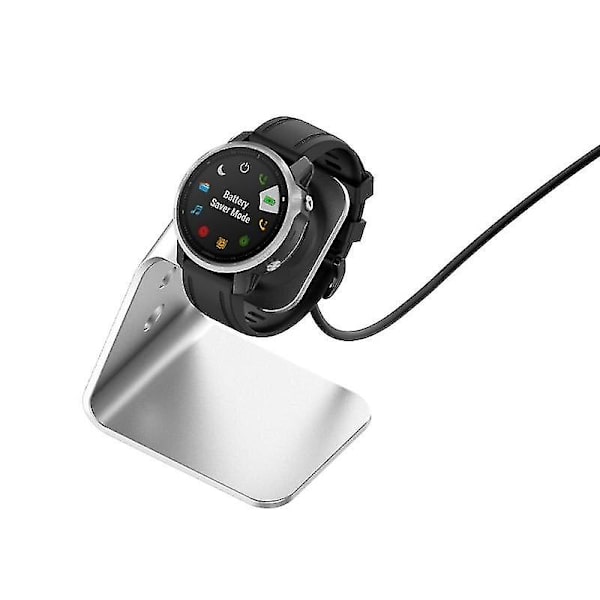 Universal hurtigladerbase for Garmin Forerunner 745/venu Sq/fenix 6 Smart Watch Hurtigladestativ Aluminiumslegeringslader