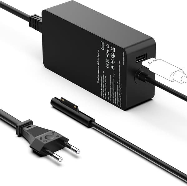 Lader for 65W Surface Pro 9/8/7/7+/6/5/4/3/X Surface Laptop