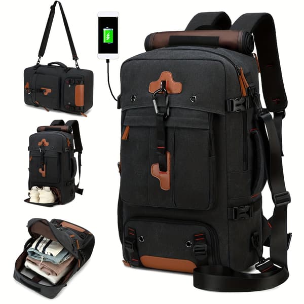 Matkareppu - 60L, 53Cm X 28Cm X 17Cm Black