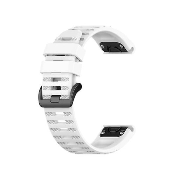 För Garmin Fenix ​​5 Plus Silicone Watch Band DSS White