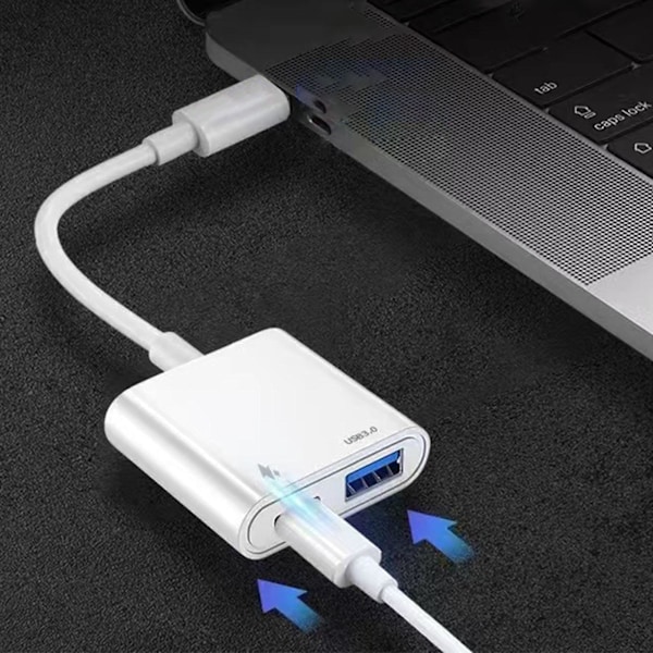 Usb C til Usb3.0 Adapterotg og opladerkabel 30w Pd Hurtigopladning Splittere General charging