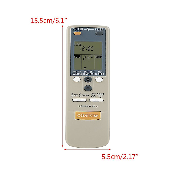 Fjernbetjening til Fujitsu AR-JW2 AR-CH4 AR-CH6 KTFST002 Aircondition