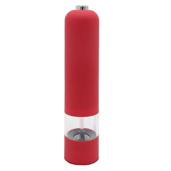 Elektrisk salt- og pepperkvern- og shakersett, batteridrevet med lys og justerbar, pakke med 2 red