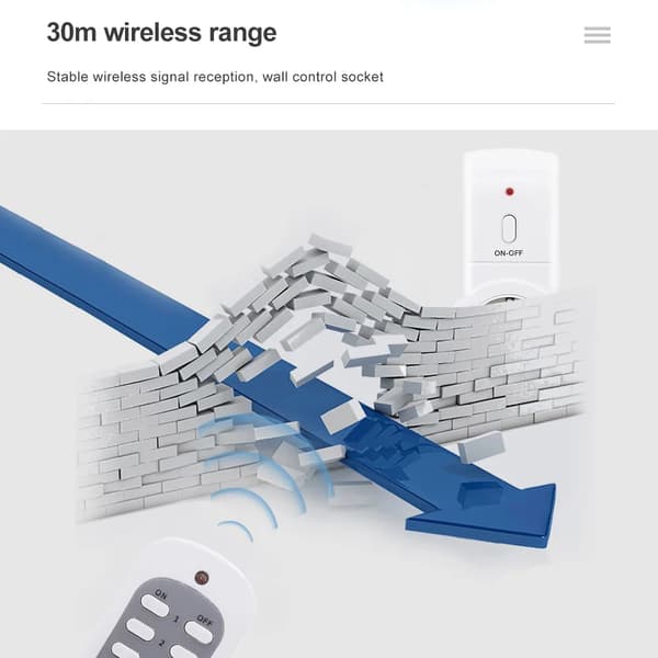 Trådløs fjernkontroll Smart Timer Stikkontaktbryter 220V EU, 433Mhz Programmerbar (2 stk)