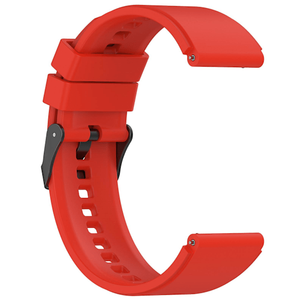 22mm säädettävä silikoniranneke Oppo Watch 4 Pro -älykellolle Red