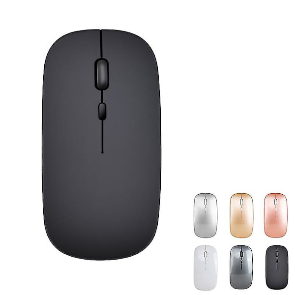 Bluetooth Trådløs mus Pc Trådløs mus Computer Bærbar Note-bog Trådløs mus 2.4g Black