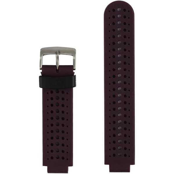 Erstatningsrem for smart armbåndsur, tilbehør for Garmin Forerunner 220/230/235/620/630/735xt/235 Lite Plum-Black