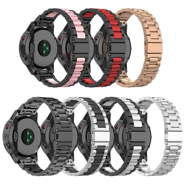 Svettsäker armband för Fenix ​​7/S/X 20mm/22mm/26mm antikorrosionsbälte Black FENIX 7X 26MM