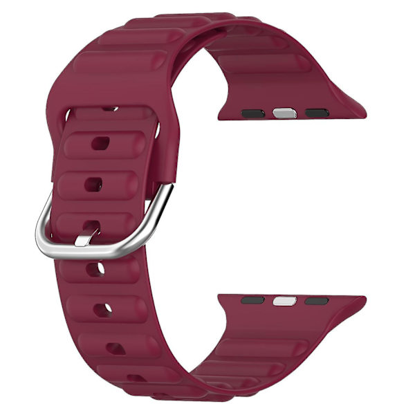 Håndleddsremmer for Apple Watch Ultra 49mm/SE/SE (2022) 44mm/Series 8/7 45mm/6/5/4 44mm/3/2/1 42mm Bølge Wine red, Wine Red F Apple Watch Ultra 49mm